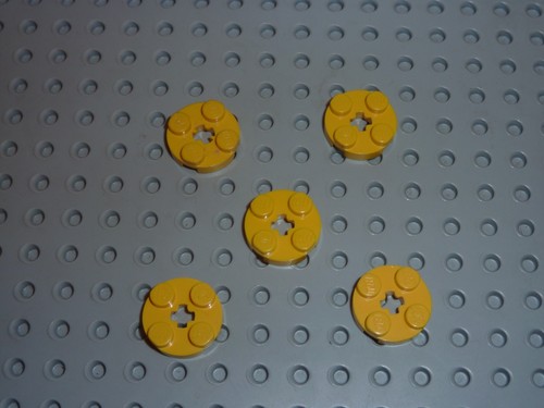Lego yellow round - x,