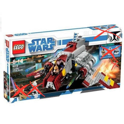 Lego republic attack - republic, shuttle