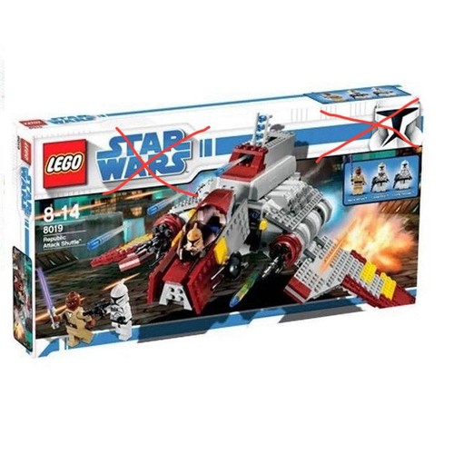 Lego republic attack shuttle - republic,