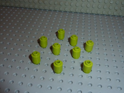 Cilindri lime lego - 9x, ref